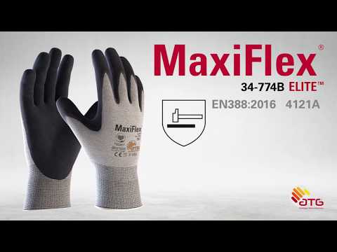 ATG MaxiFlex Elite 34-774B Avuç Kaplamalı Koruyucu Eldiven